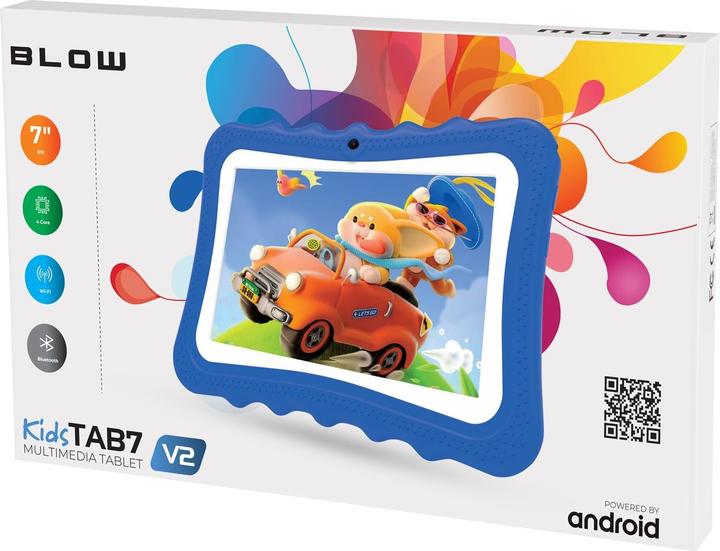 Actual product image Blow Tablet KidsTAB7 V2 4/32GB niebieskie etui 2MP (7.01", 128 GB, Blue)
