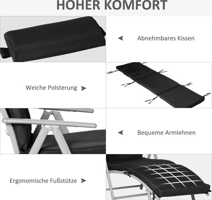 Image du produit Outsunny Bain de soleil (180 cm)