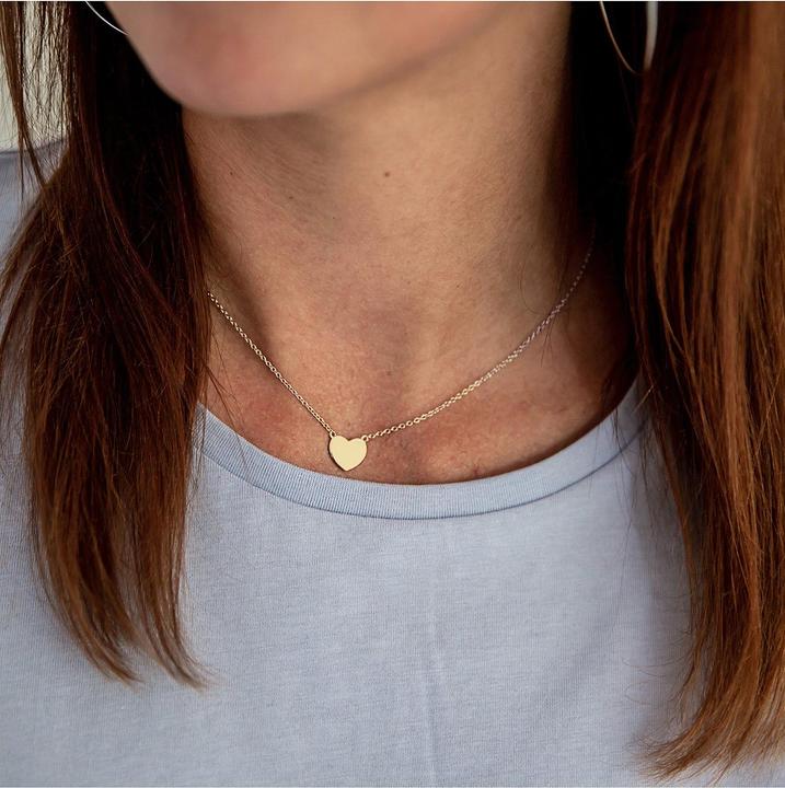 Image du produit Glanzstücke München Femme coeur argent sterling or jaune 40,0 cm chaîne de base + 5,0 cm extension - 9044 (Argent Sterling, 40 - 45 cm)