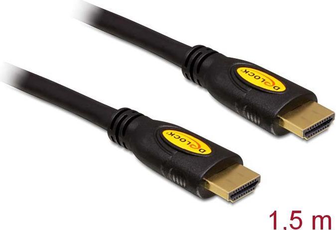 Actual product image Delock High Speed HDMI with Ethernet Cable (1.50 m, HDMI)
