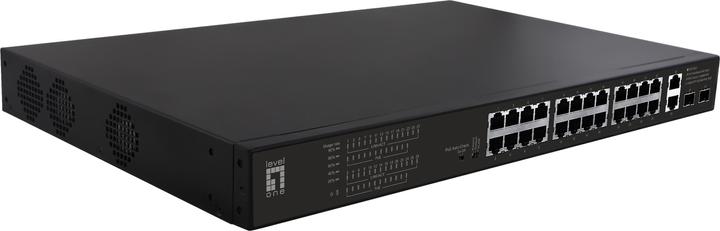 LevelOne Switch 28x FE FGP-2831 2xGE 2xGSFP 802.3xPoE (28 Ports)