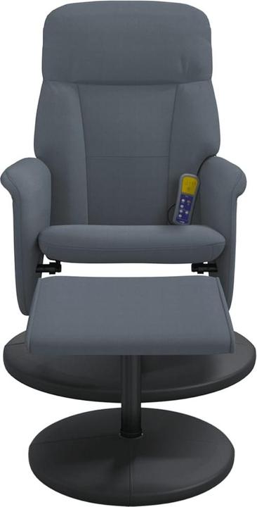Produktbild VidaXL Massagesessel mit Fusshocker Dunkelgrau Samt,Farbe