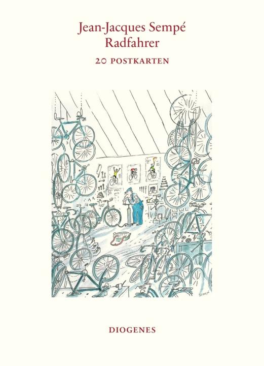 Actual product image Sempé:Cyclist (postcard book) (1 pcs.)