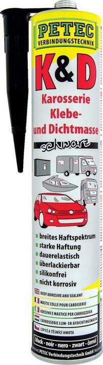 Produktbild Forum Professional Solutions K+D Karosserie Kleb- Dichtmasse, schwarz,310 ml (0.40 kg, Schwarz, 310 ml)