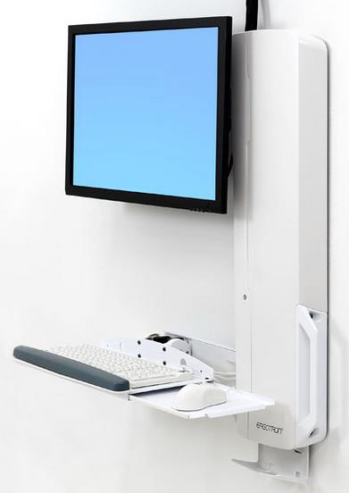 Actual product image Ergotron Sit-Stand Vertical Lift, High Traffic Area - Mounting Kit (Wall Mount, Handg (Wall, 24.02")