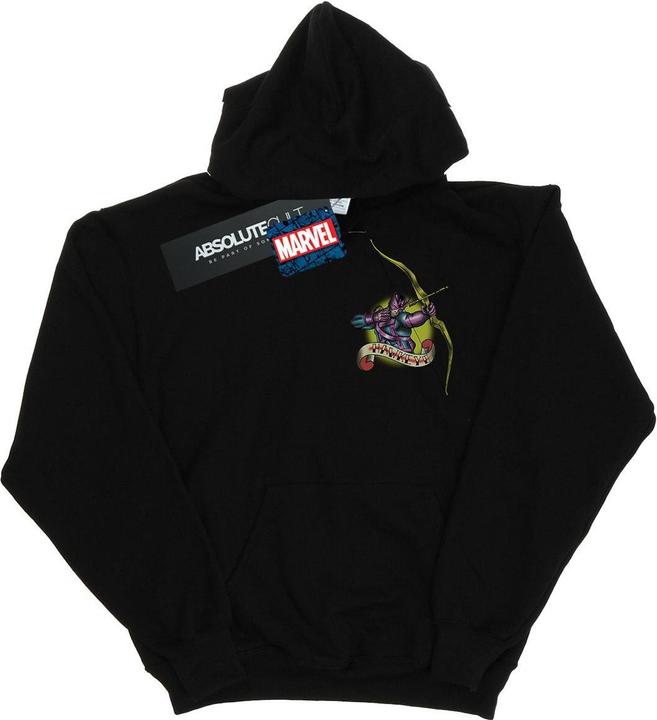 Hawkeye Tattoo Breast Print Kapuzenpullover