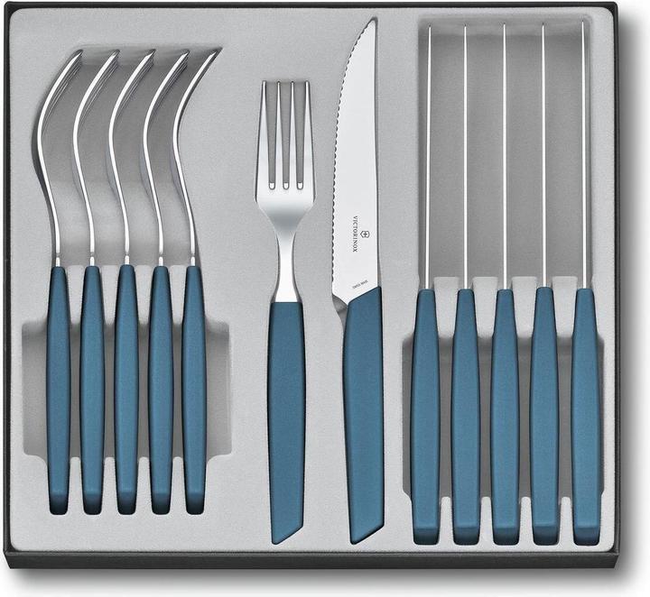 Productafbeelding Victorinox Bestekset Swiss Modern 12-delig, Blauw (12 Stuk, Bestekset)