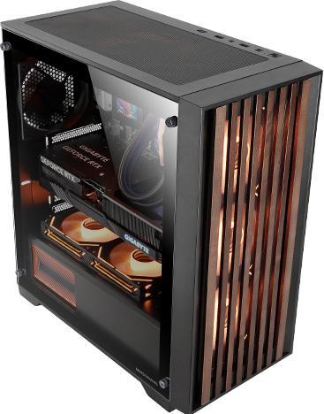 Produktbild Mars Gaming Boitier Moyen Tour Atx Mc-Wood RGB Avec Panneau Vitré (Noir/Transparent) (mATX, Mini-ITX, ATX)