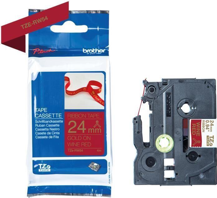 Brother P-Touch (2.40 cm, Rot)