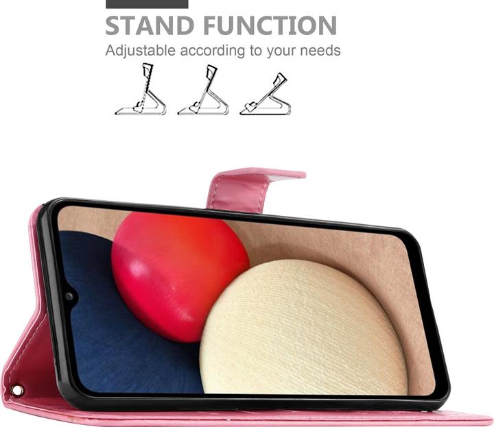 Actual product image Cadorabo Flower Book Cover (Samsung Galaxy A02s)