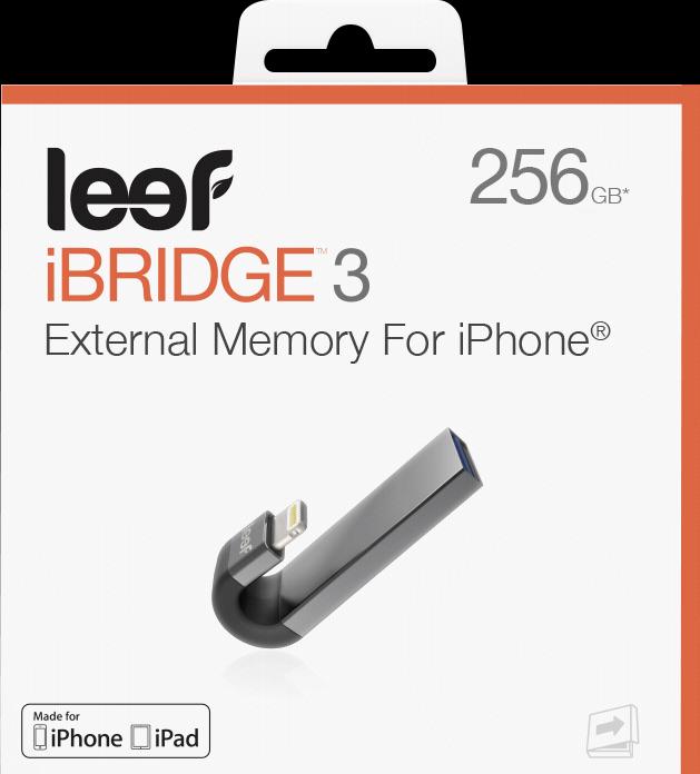 Produktbild leef iBridge 3 black 256GB USB 3.0 auf Lightning (256 GB)