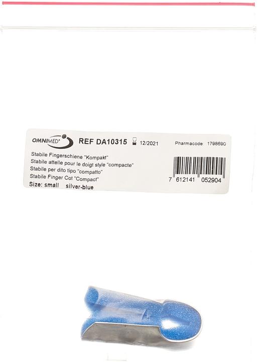 Produktbild Omnimed DALCO Fingerschiene S silber blau (S)