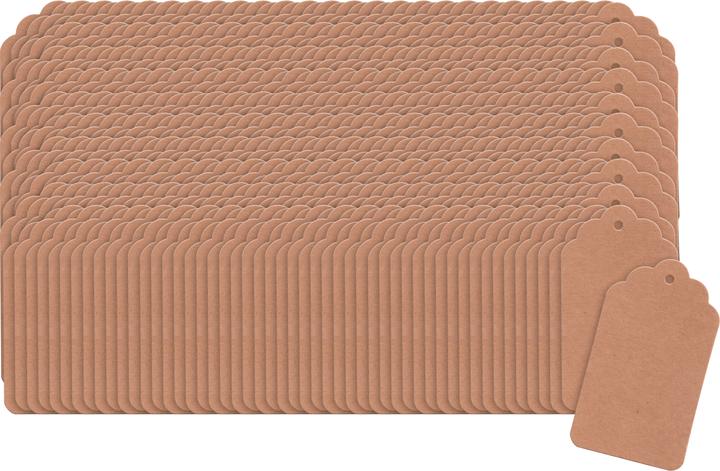 Produktbild VBS XXL Geschenk-Anhänger "Kraftpapier", 500 Stück, 4 x 7 cm (Geschenkpapier, 500 x)