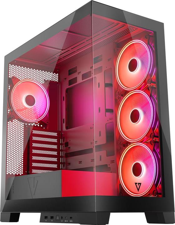 Actual product image Modecom Computer housing Volcano SPACE APEX ARGB MIDI USB 3.0 X 2 CYPE-C (mATX, Mini-ITX)