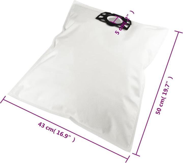 Actual product image VidaXL Hoover bag for Karcher WD4 20 pcs. (20 x)