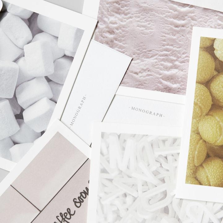 Actual product image Monograph Greeting cards with envelope, photo (5 pcs.)