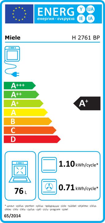 Energie-Label Miele H 2761 BP
