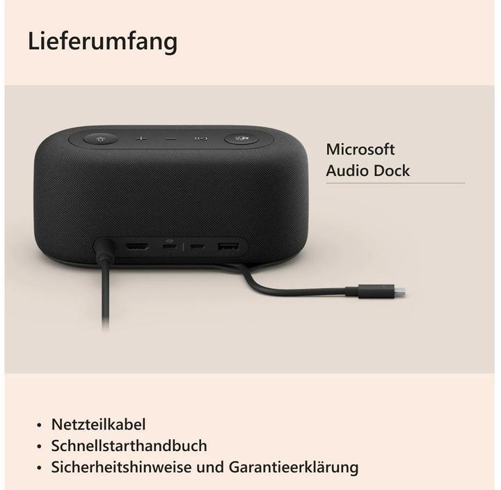 Actual product image Microsoft Audio Dock (USB-C, 5 Ports)