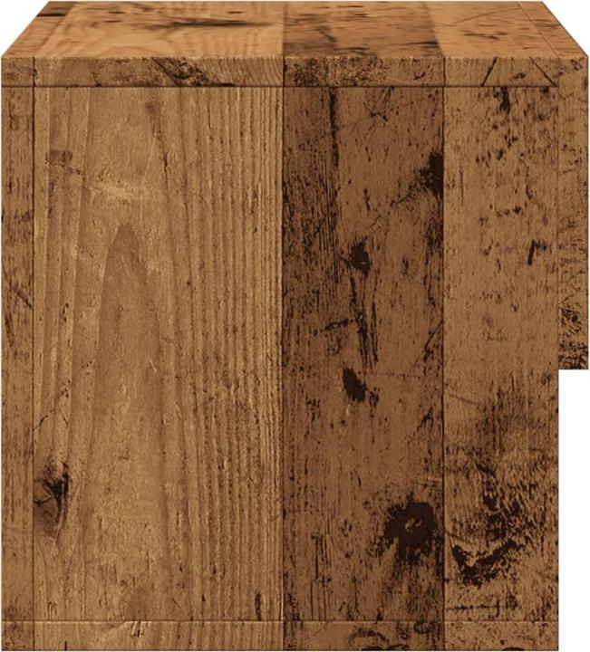 Produktbild VidaXL Wand Nachttisch Nachtschrank Nachtkommode Hängend 2 Stk. Altholz-Optik (46 x 29.5 x 30 cm)