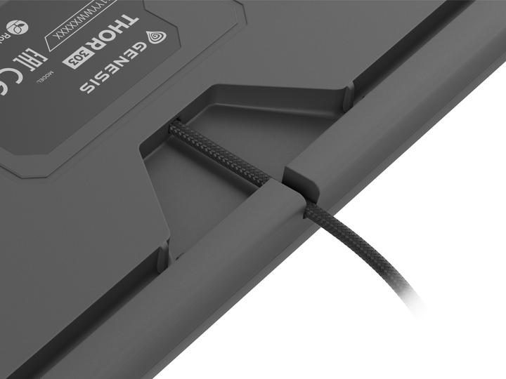 Actual product image Genesis THOR 303 | Mechanical Gaming Keyboard | Wired | US | Black | USB Type-A | Outemu Brown (US, Cable)