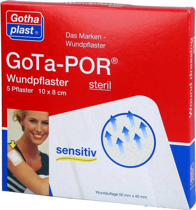 Produktbild Gothaplast GoTa-POR Wundpflaster steril 100mmx80mm, 5 St PFL (5 x)