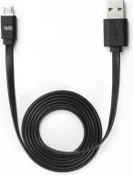 Produktbild WE C ble USB/micro USB plat 1m noir - reversible (1 m, USB 2.0)
