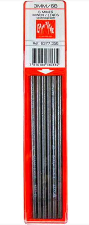 Actual product image Caran d'Ache Technograph refills (Refill, Black, 3 mm)