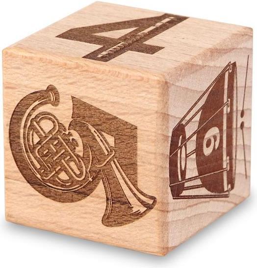 Produktbild keepdrum Musikwürfel Klassik Geschenkidee 8cm