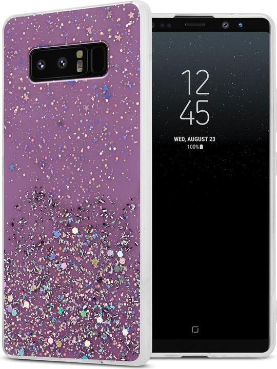 Actual product image Cadorabo TPU cover sparkling glitter (Samsung Galaxy Note 8)