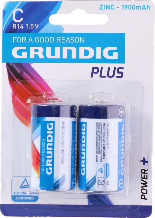 Grundig Power+ (2 Stk., C, 1900 mAh)