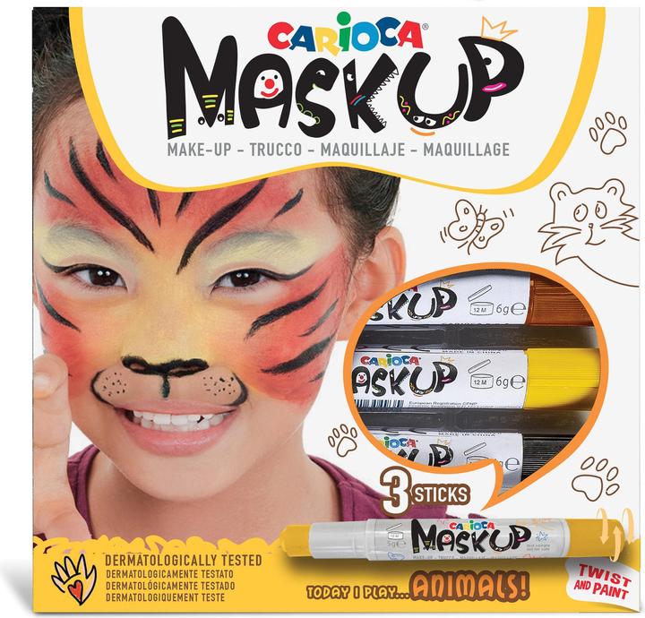 Produktbild Carioca Mack-Up Animals Box 3 Stück, Gelb