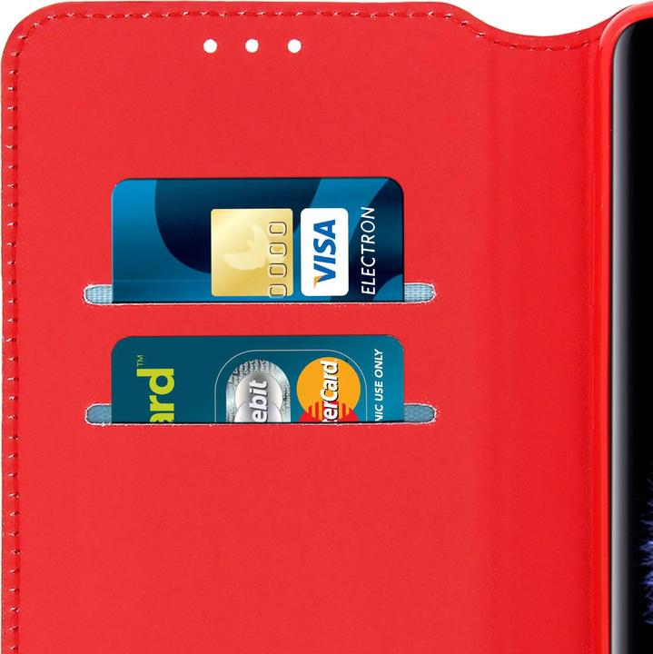 Actual product image Avizar Flip Cover Wallet Classic Edition for Samsung Galaxy S9 - Red (Samsung Galaxy S9)