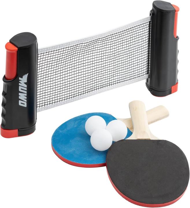 Produktbild Muwo 2er-Set Tischtennisschläger mit Netz