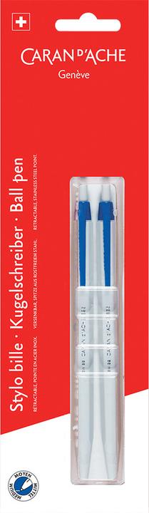 Actual product image Caran d'Ache 824 Kugelschreiber im Blister (Blue, 2 x)