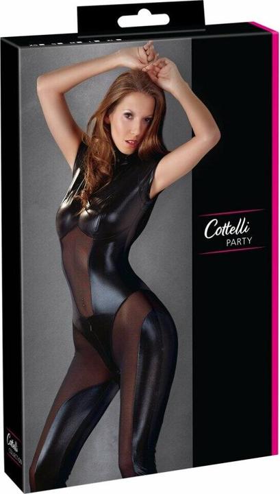 Productafbeelding Cottelli Collection Wetlook jumpsuit (S)