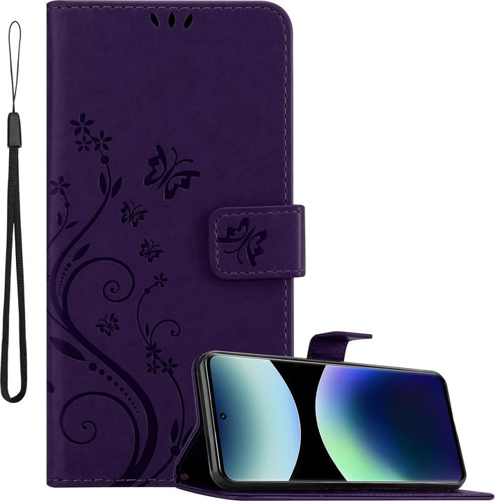 Actual product image Cadorabo Case for Xiaomi RedMi Note 14 Pro Plus 5G Flower Book (Xiaomi Redmi Note 14 Pro 5G)