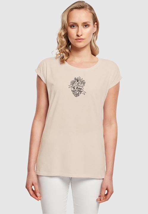 Image du produit Merchcode Ladies Frida Kahlo - Te amo outline Extended Shoulder Tee - 118003 (XL)