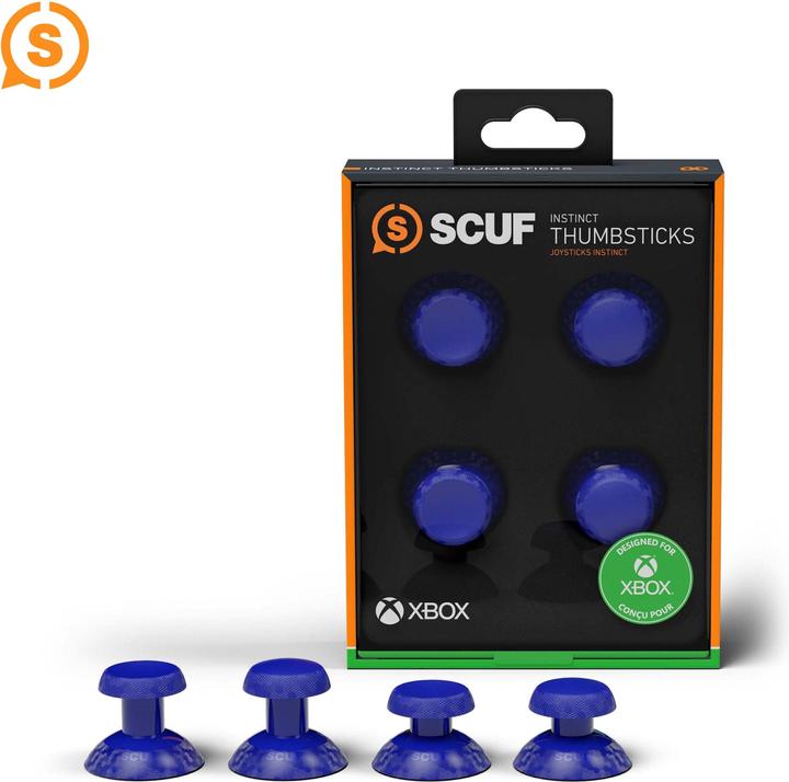 Actual product image Scuf Instinct Thumbstick 4 pack (Short & Long Concave and Short & Long Domed) - Blue