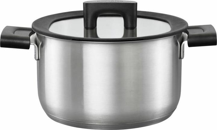 Produktbild Fiskars Kasserolle mit Deckel, Ø 20 cm, Füllmenge: 3,5 Liter, Für alle Kochfelder geeignet, Rostfrei (20 cm, Kochtopf, Edelstahl)