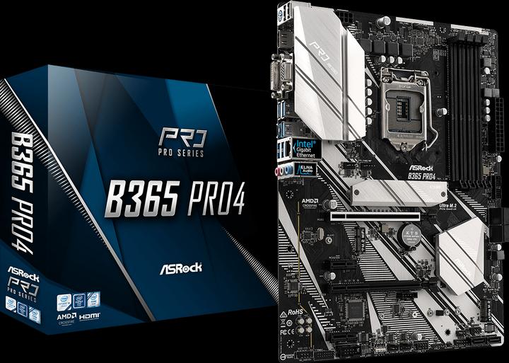 Actual product image AsRock B365 Pro4 (LGA 1151, Intel B365, ATX)