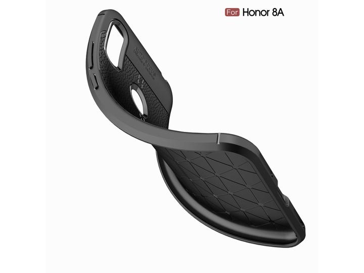 Actual product image Screenguard Honor 8A Case Leather Design TPU Cover (Fee 8A)