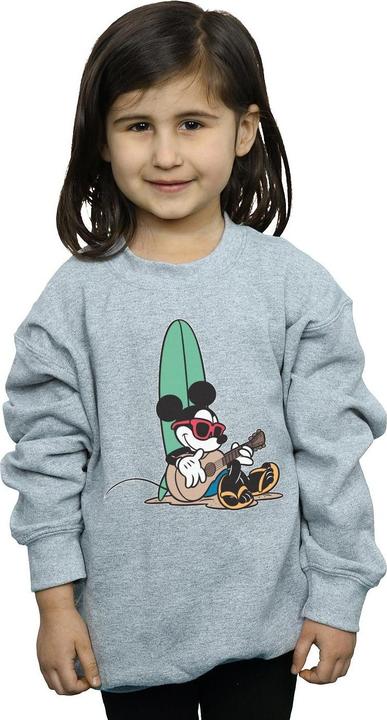 Actual product image Disney Girls Mickey Mouse Surf And Chill Sweatshirt (140, 146)