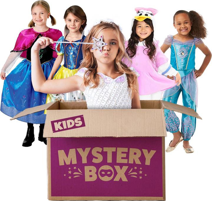 Produktbild Rubies Disney Mystery Box für Mädchen mit 3 Überraschungskostümen (140, 146, 152)
