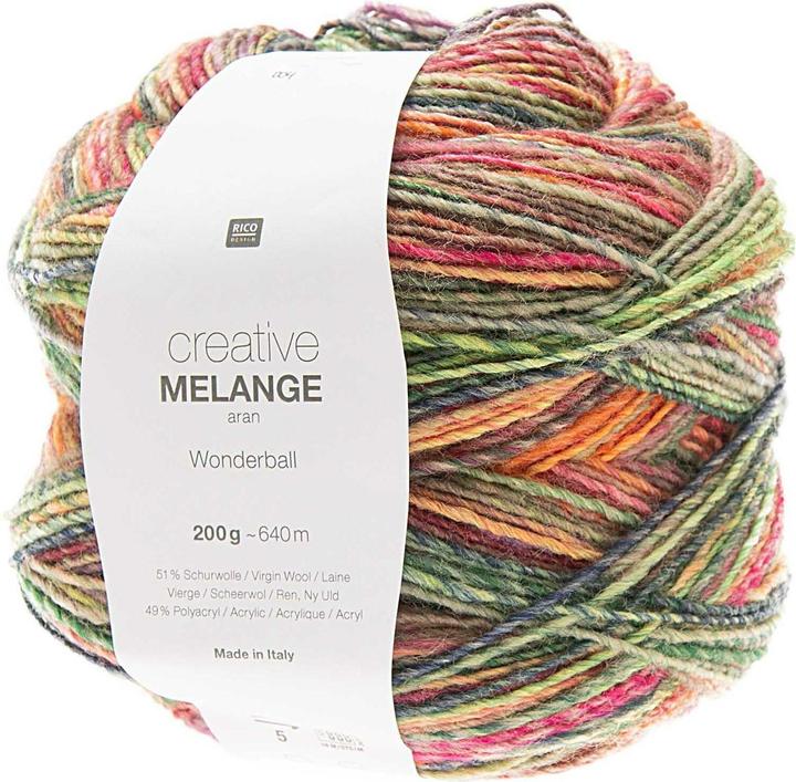 Immagine prodotto Rico Design Lana Melange 200 g, multicolore (640 m)