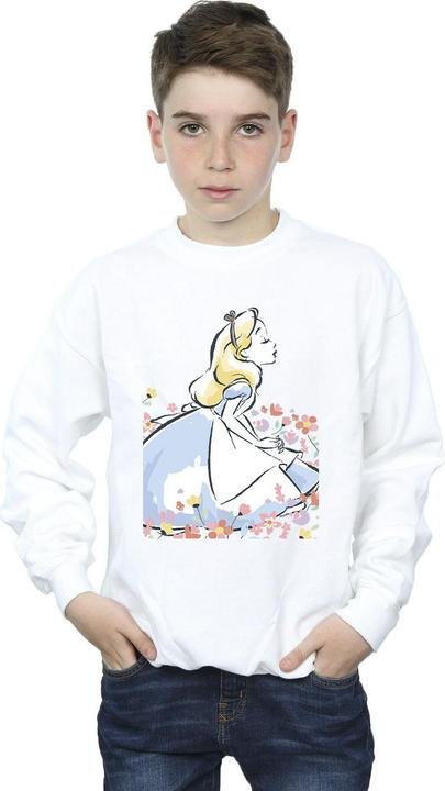 Immagine prodotto Disney Alice In Wonderland Sketch Flowers Felpa Ragazzi (140, 146)