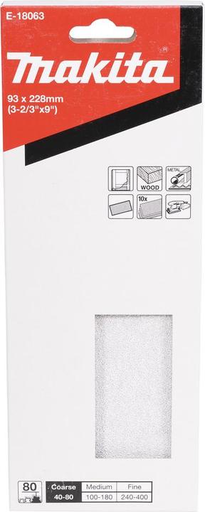 Image du produit Makita Papier abrasif 228x93 mm (80)