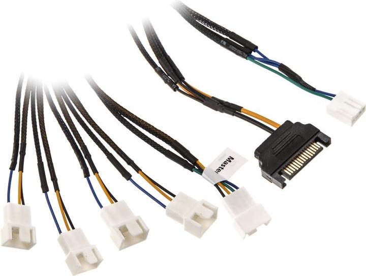 Produktbild Akasa Flexa FP5S PWM Verteiler-Kabel (5 Lüfter) - gesleevt