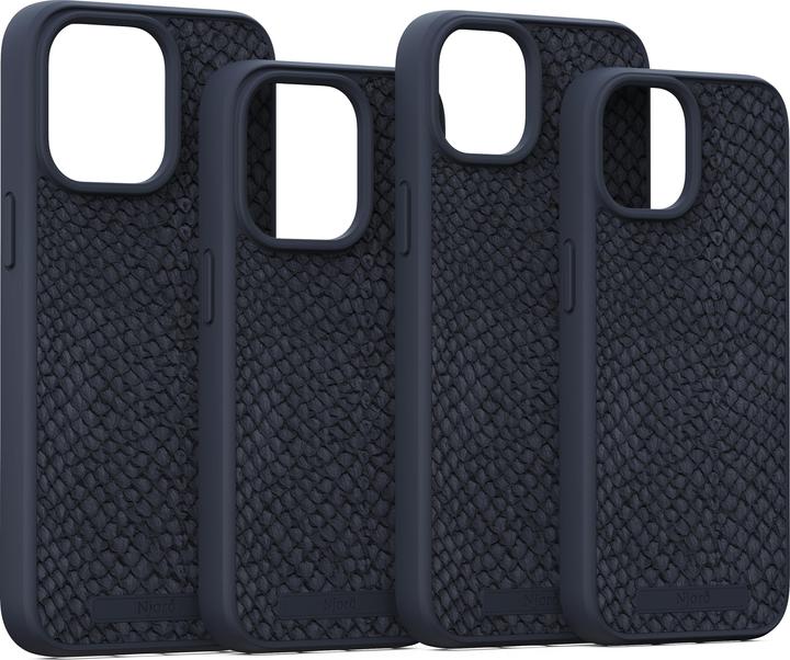 Produktbild Njord Hard-Cover Salm.Leather Magsafe Case Black (Apple iPhone 15 Pro)
