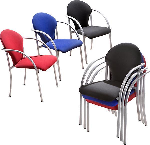 Actual product image kaiserkraft Polsterstapelstuhl