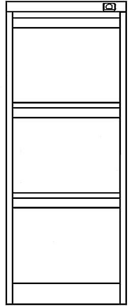Immagine prodotto Bisley Archivio a sospensione, a 1 binario (41,5 x 62,5 x 101,5 cm)